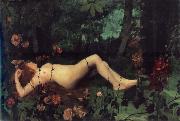 William Stott of Oldham The Nymph oil painting artist